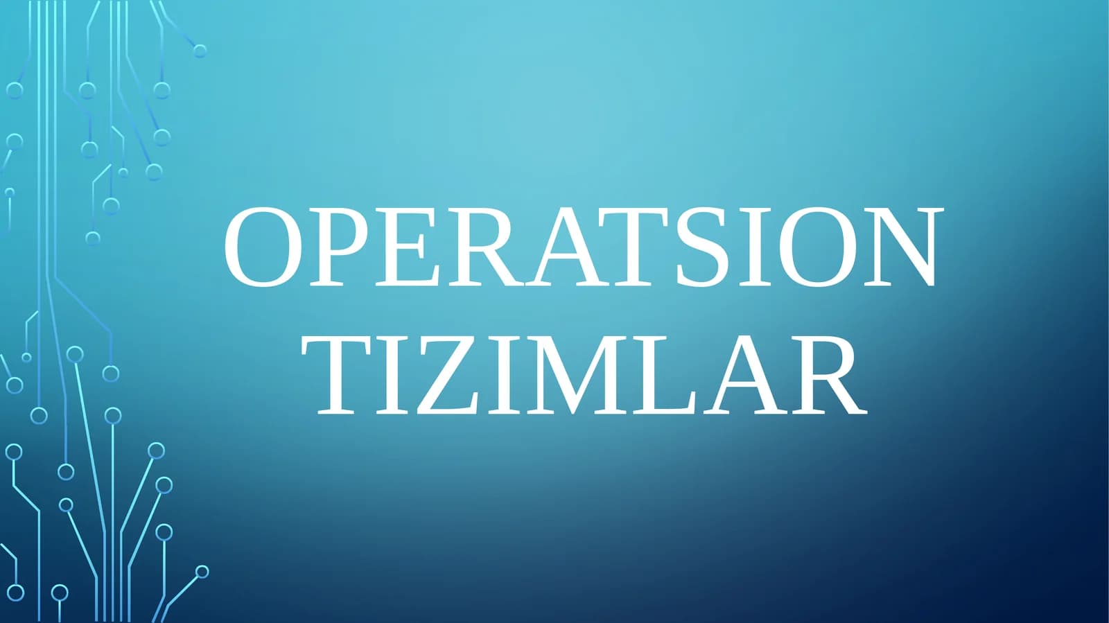 Operatsion tizimlar
