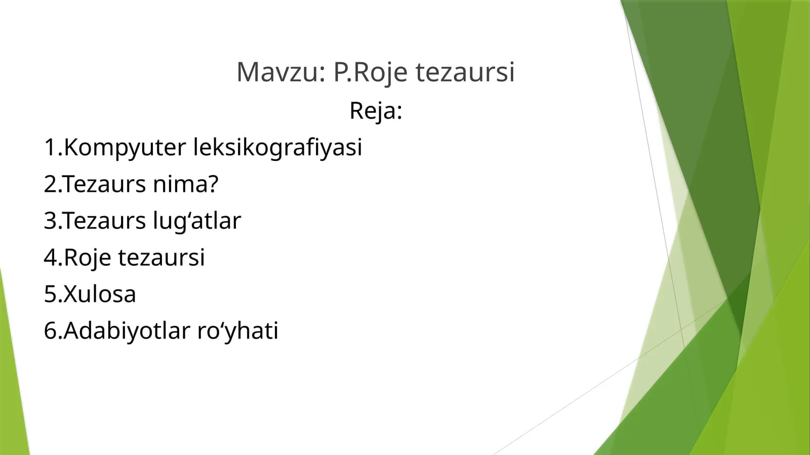 P.Roje tezaursi