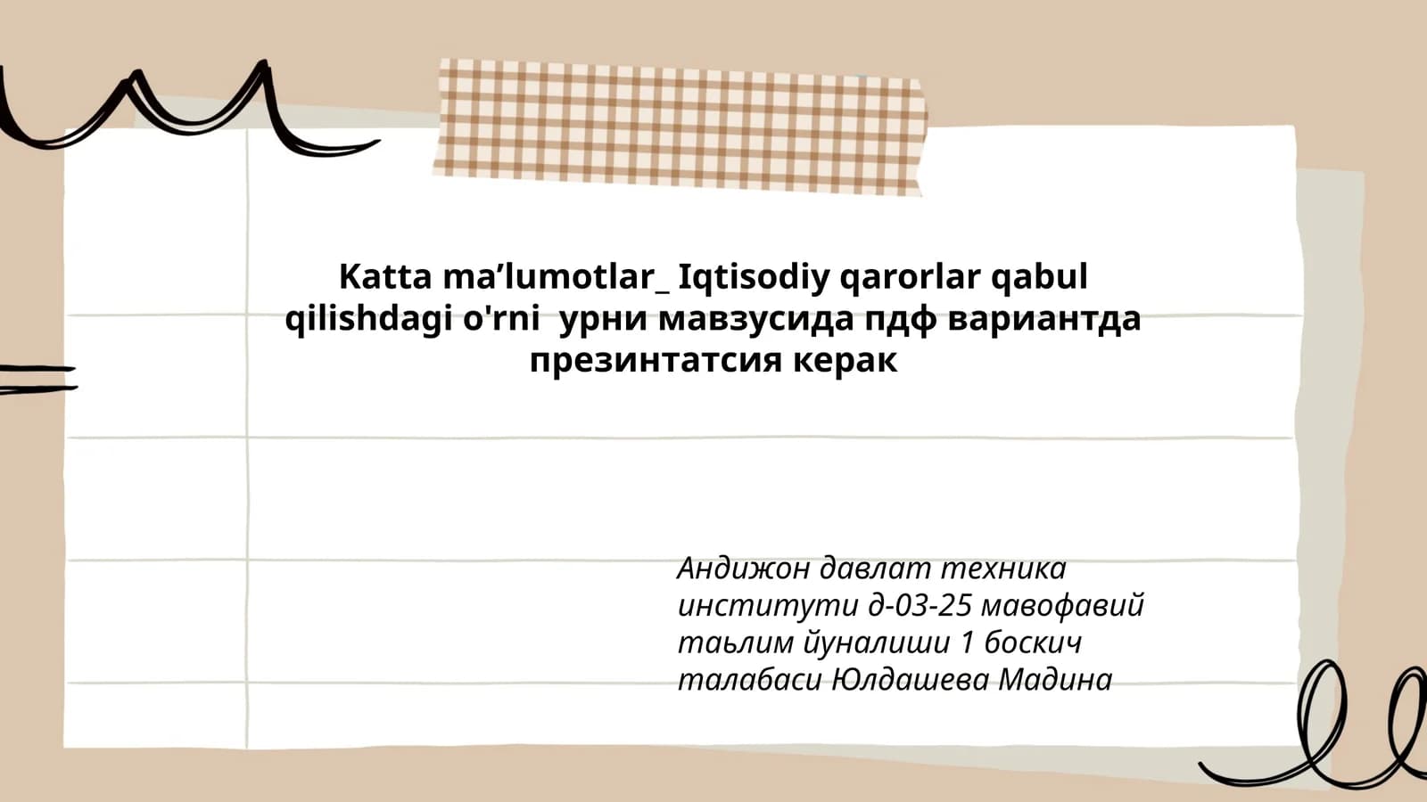 Katta ma'lumotlar_ Iqtisodiy qarorlar qabul qilishdagi o'rni