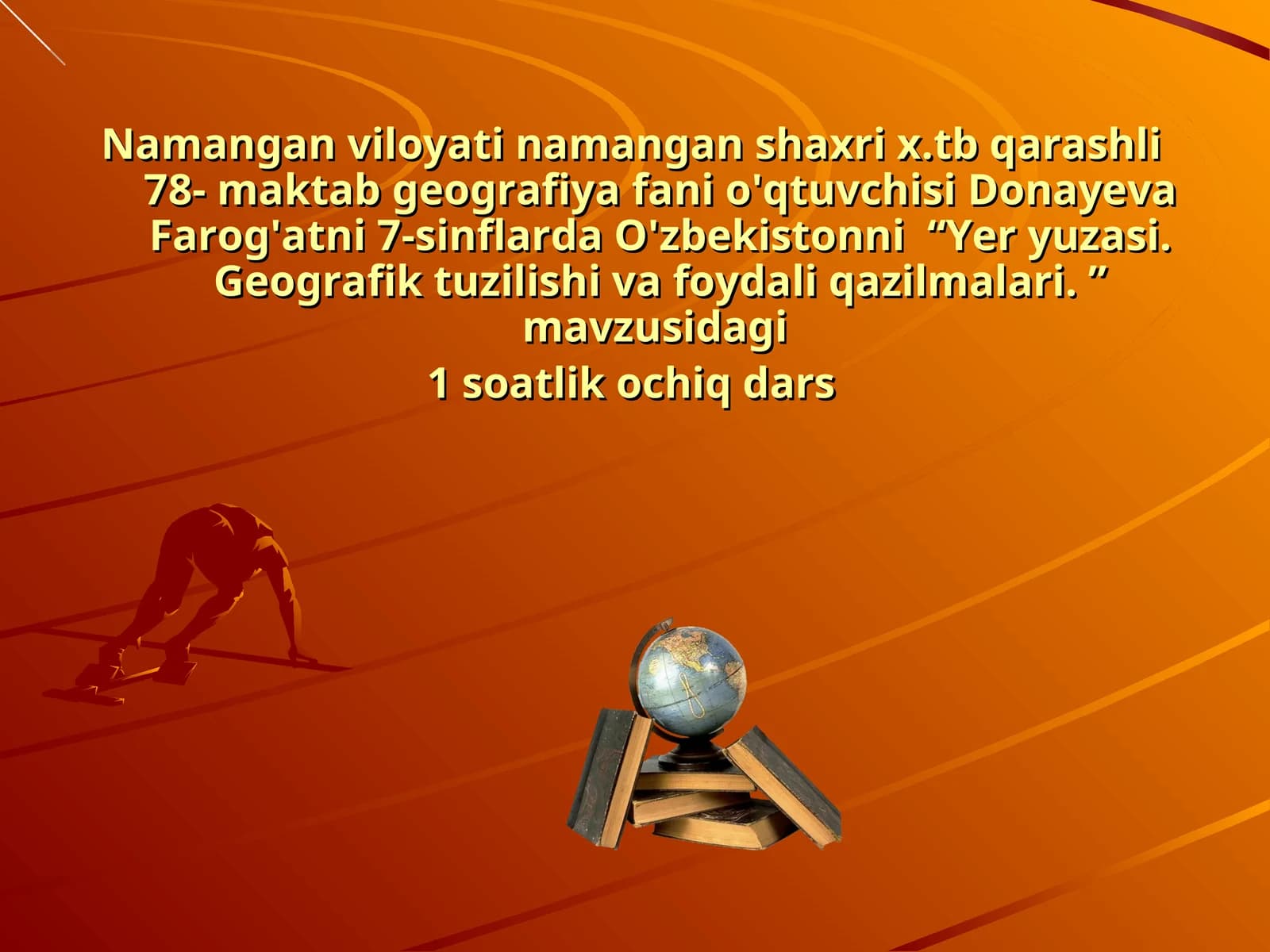 Yer yuzasi. Geografik tuzilishi va foydali qazilmalari