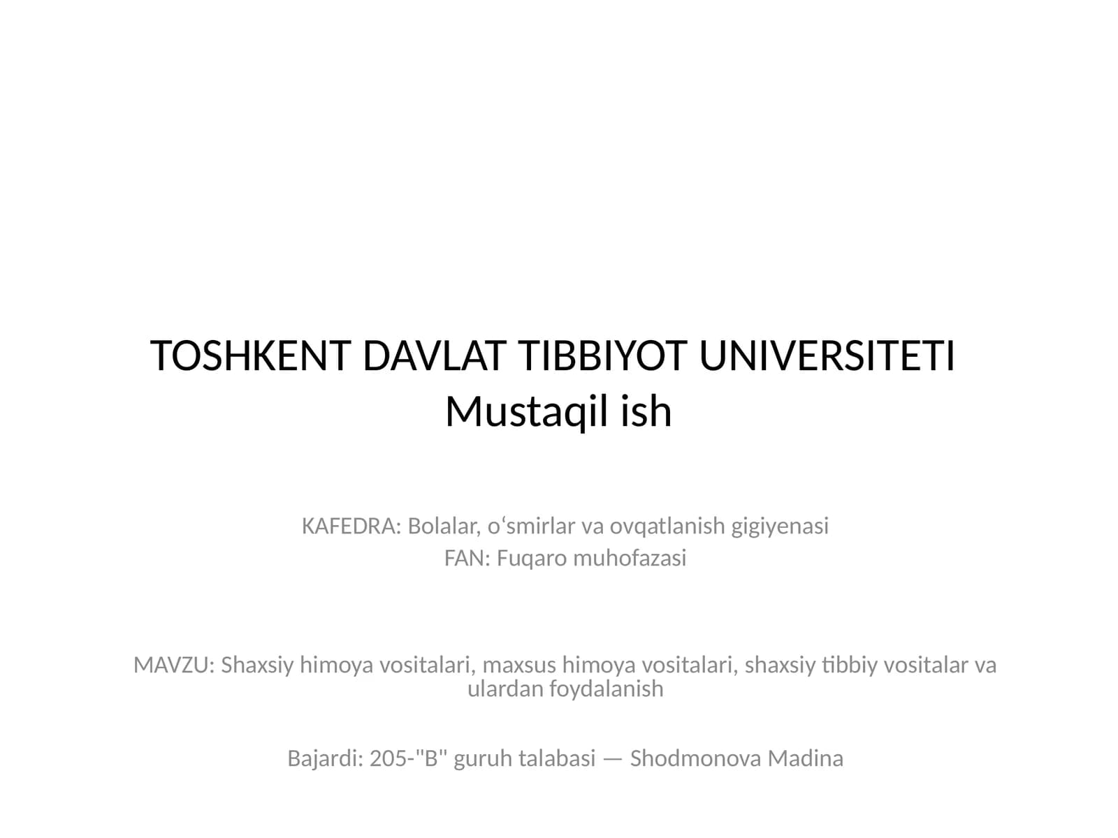 Shaxsiy himoya vositalari, maxsus himoya vositalari, shaxsiy tibbiy vositalar va ulardan foydalanish