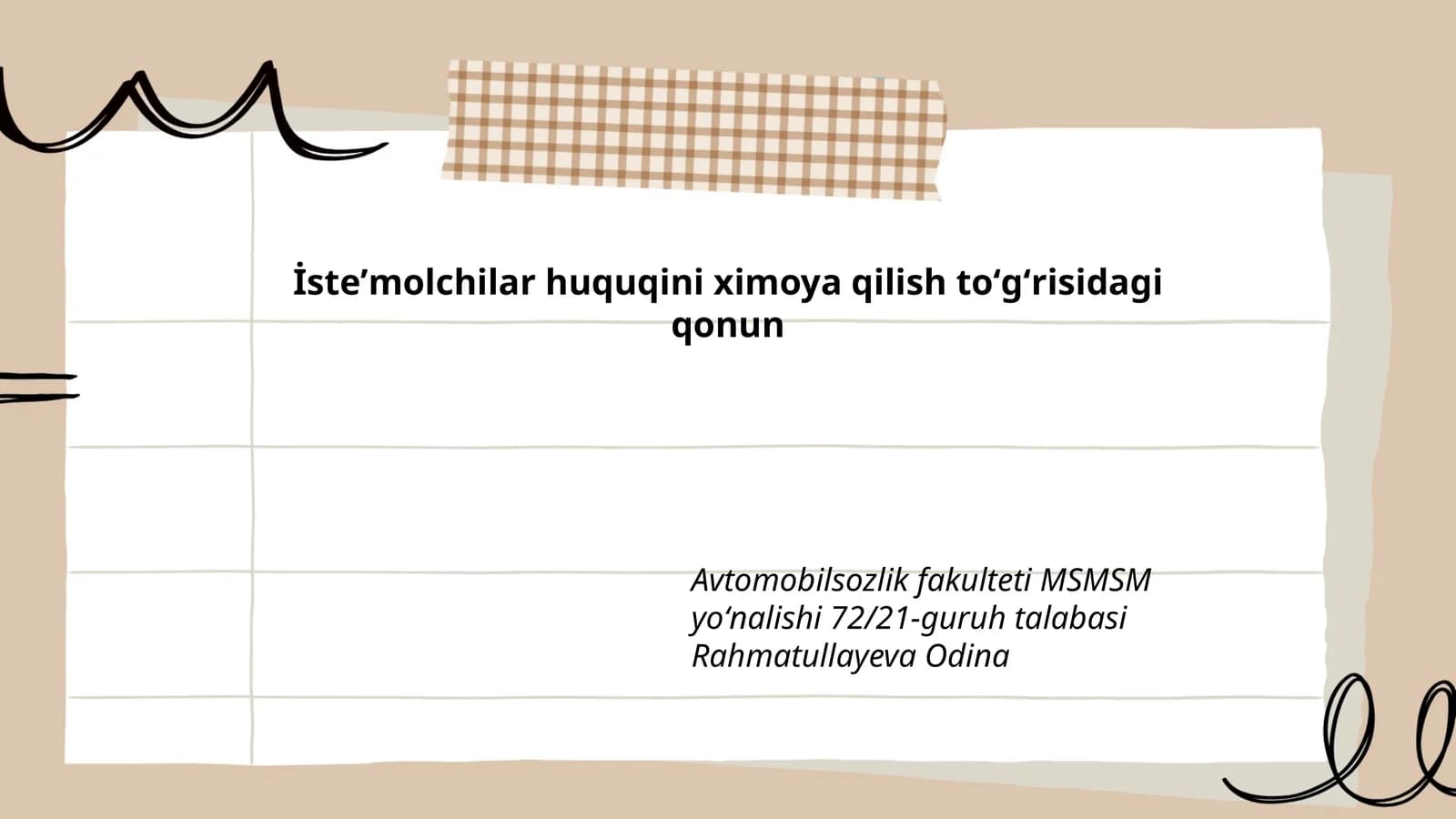 İsteʼmolchilar huquqini ximoya qilish toʻgʻrisidagi qonun