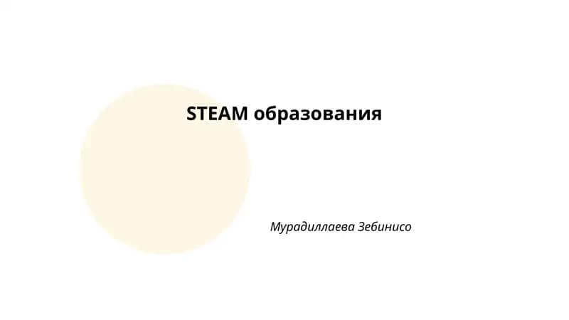 STEAM образования