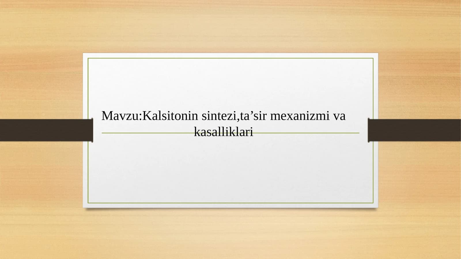 Kalsitonin sintezi, ta’sir mexanizmi va kasalliklari