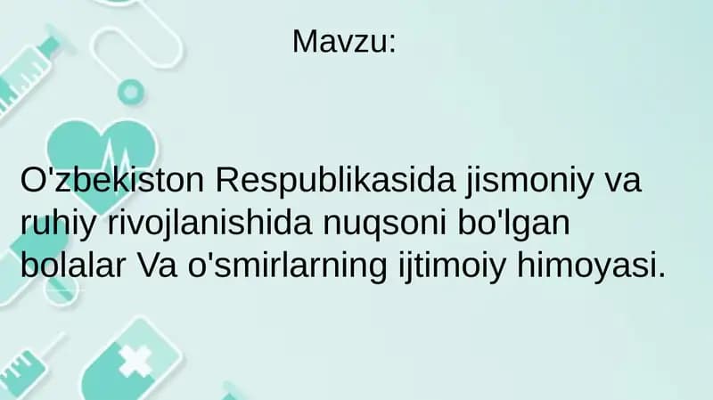 Jismoniy va ruhiy rivojlanish