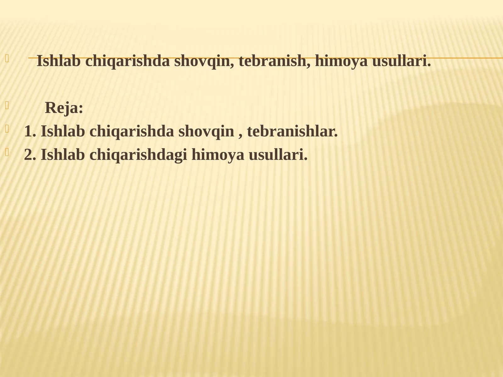 Ishlab chiqarishdashovqin, tebranish, himoya usullari