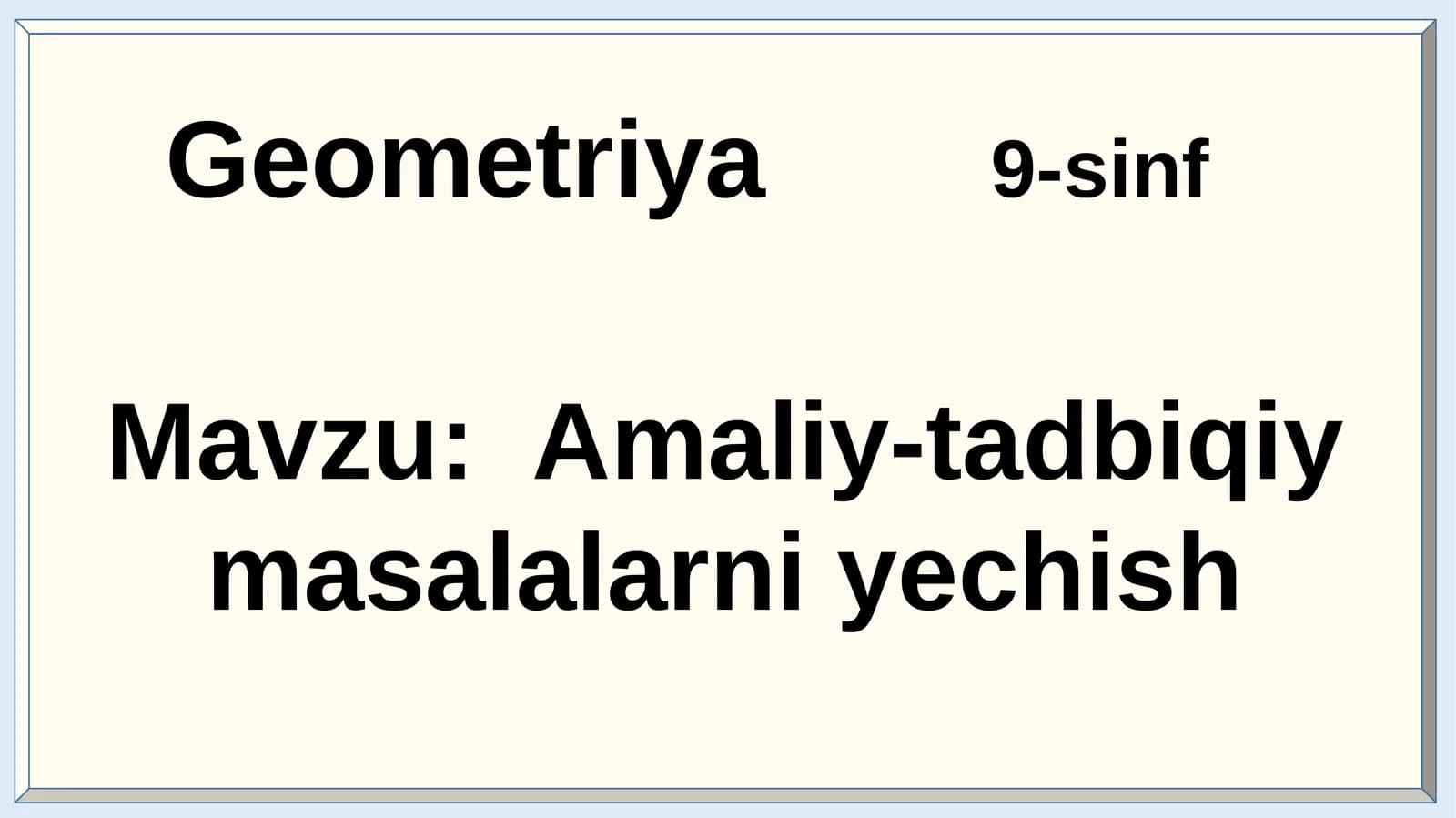 Geometriya9-sinf