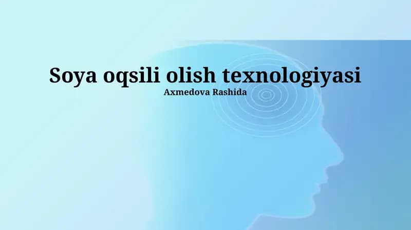 Soya oqsili olish texnologiyasi