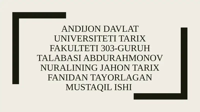 AQSH II Jahon urishidan keyingi yillarda
