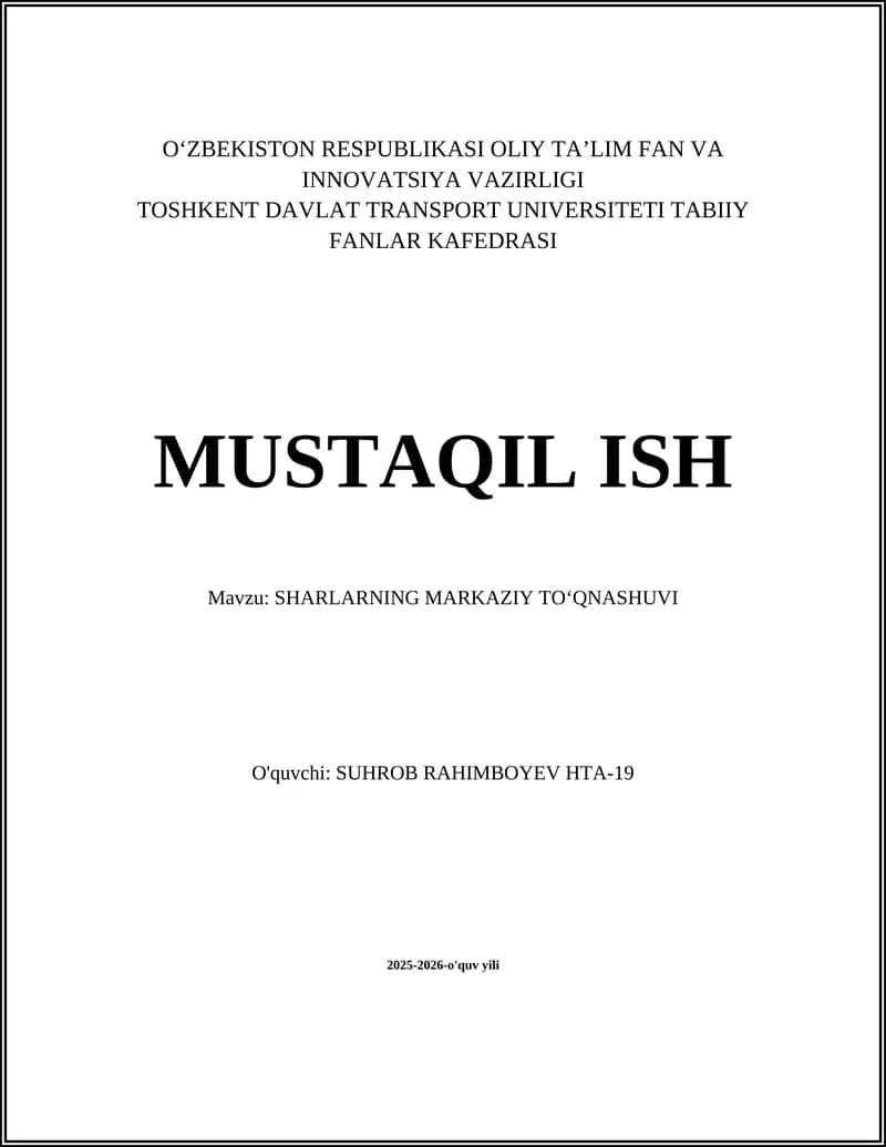 Sharlarning markaziy toʻqnashuvi