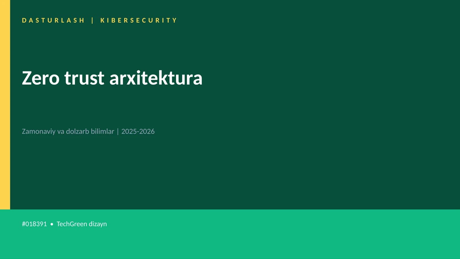 Zero trust arxitektura