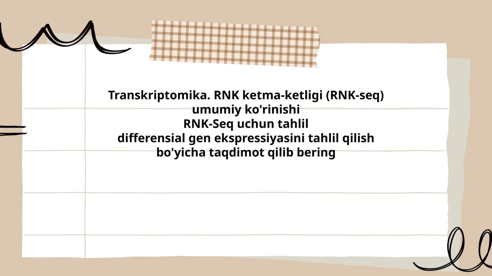 Transkriptomika. RNK ketma-ketligi (RNK-seq) umumiy ko'rinishi