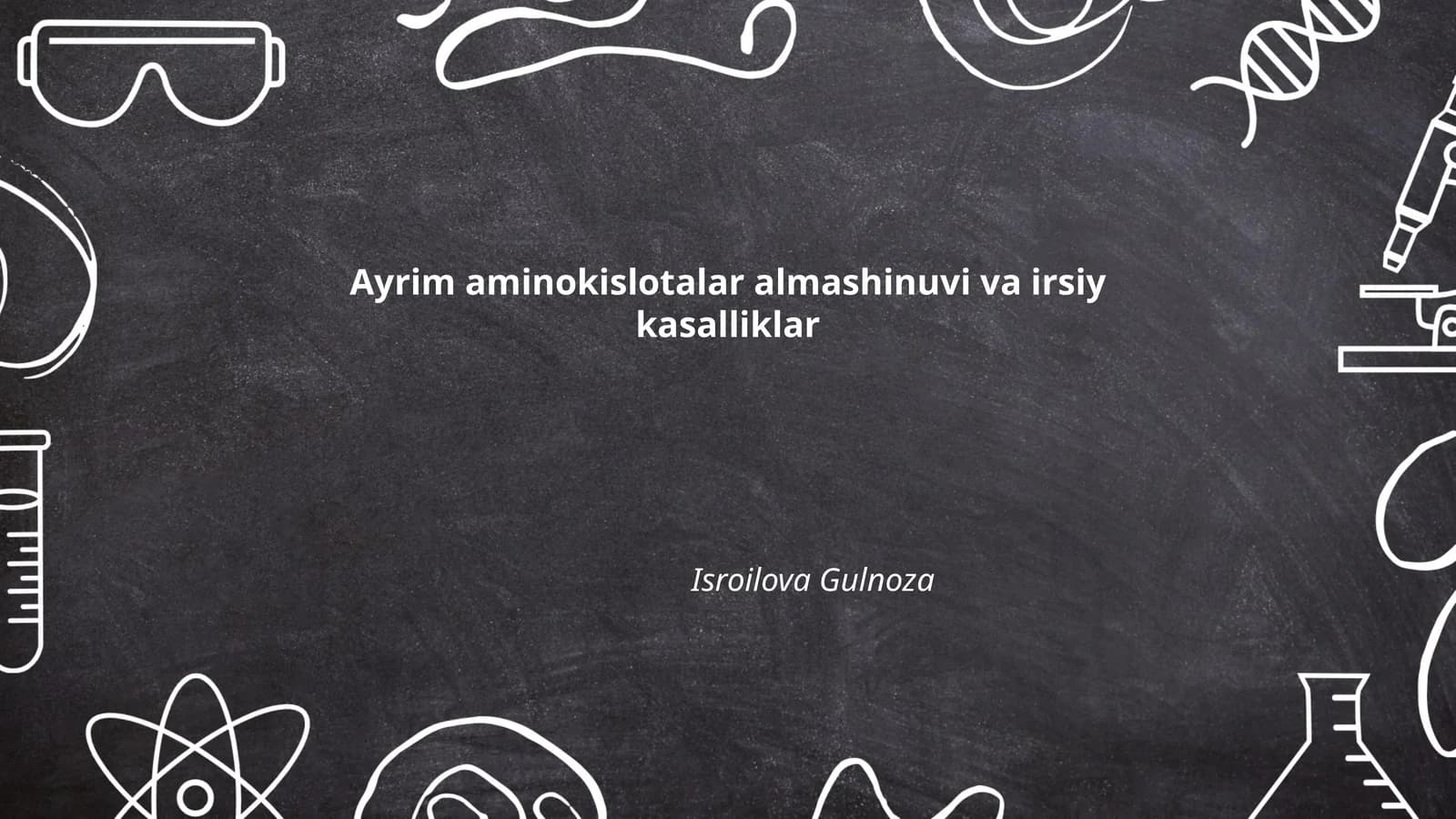 Aminokislotalar almashinuvi va irsiy kasalliklar