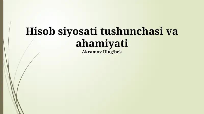 Moliyaviy hisobotlarning ishonchliligi