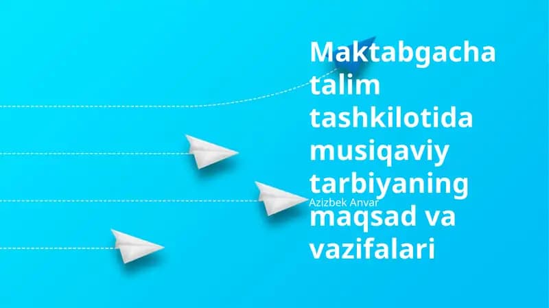 Musiqaviy tarbiya