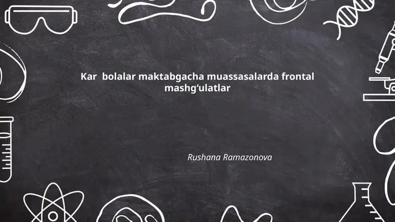 frontal mashg‘ulatlar
