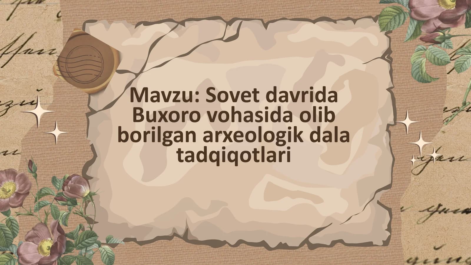Sovet davrida Buxoro vohasida olib borilgan arxeologik dala tadqiqotlari