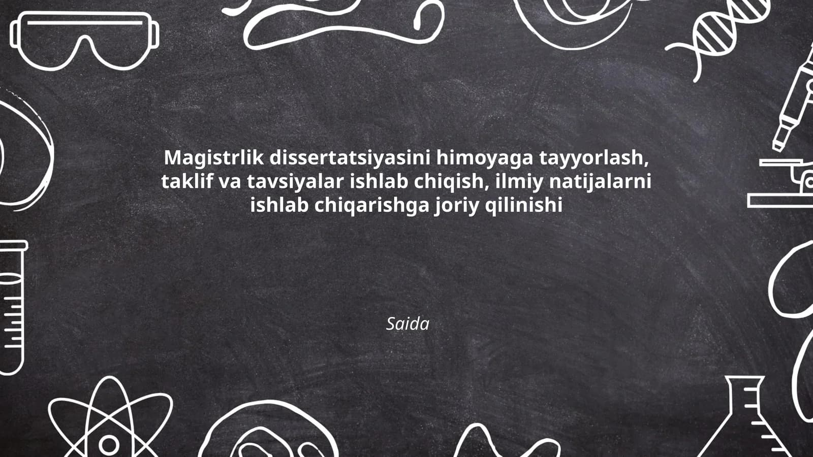 Magistrlik dissertatsiyasini himoyaga tayyorlash