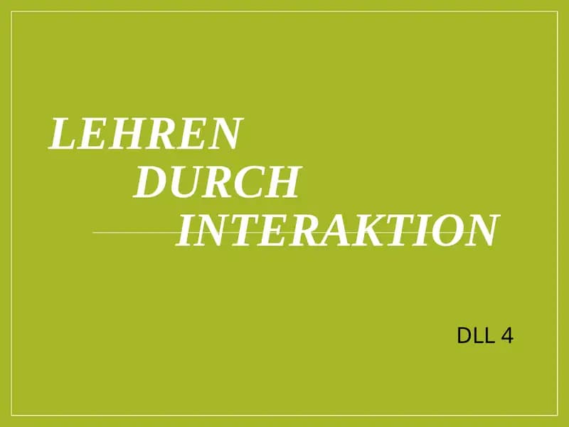 LEHREN DURCH INTERAKTION