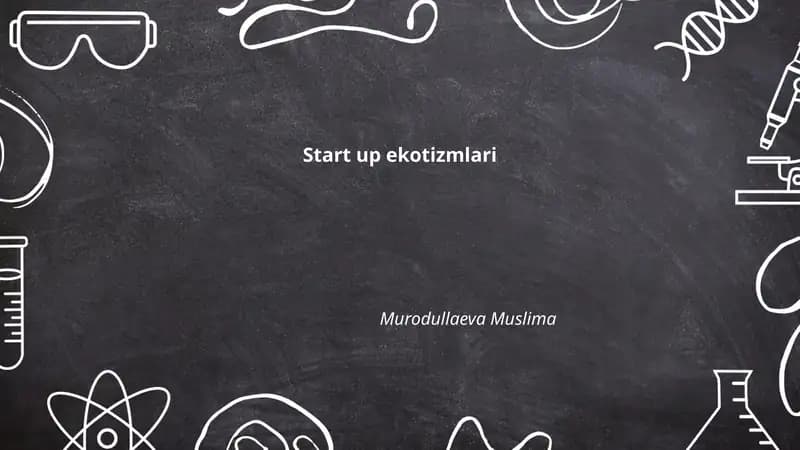 Start up ekotizmlari
