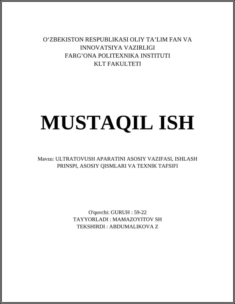 ULTRASONOGRAFIYA