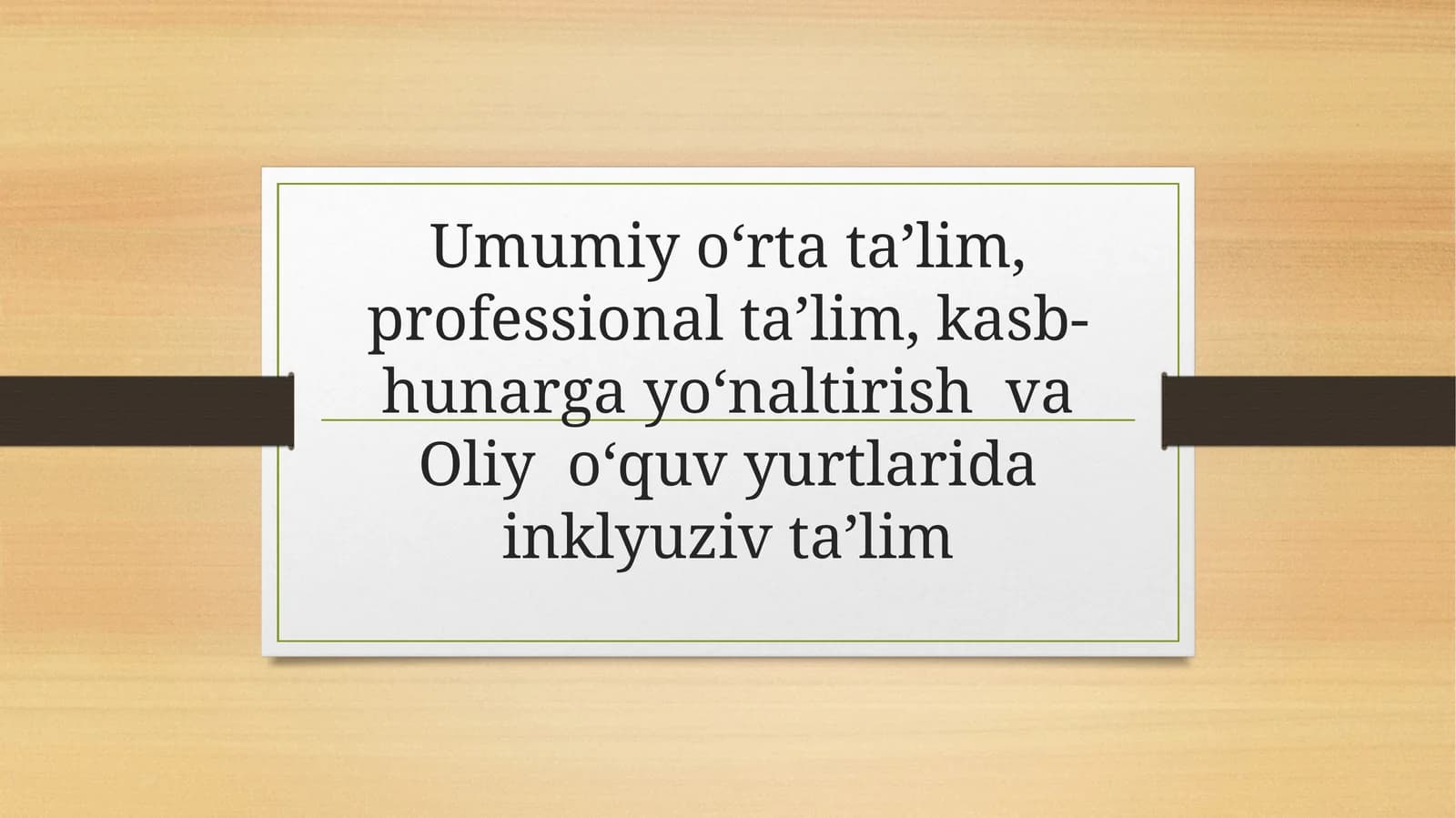 Umumiy o‘rta ta’lim maktablari faoliyatida o‘quvchilarni hayotga tayyorlash va kasb tanlashga yo‘naltirish