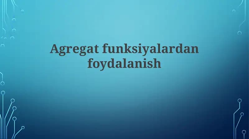 MAX funksiyasi