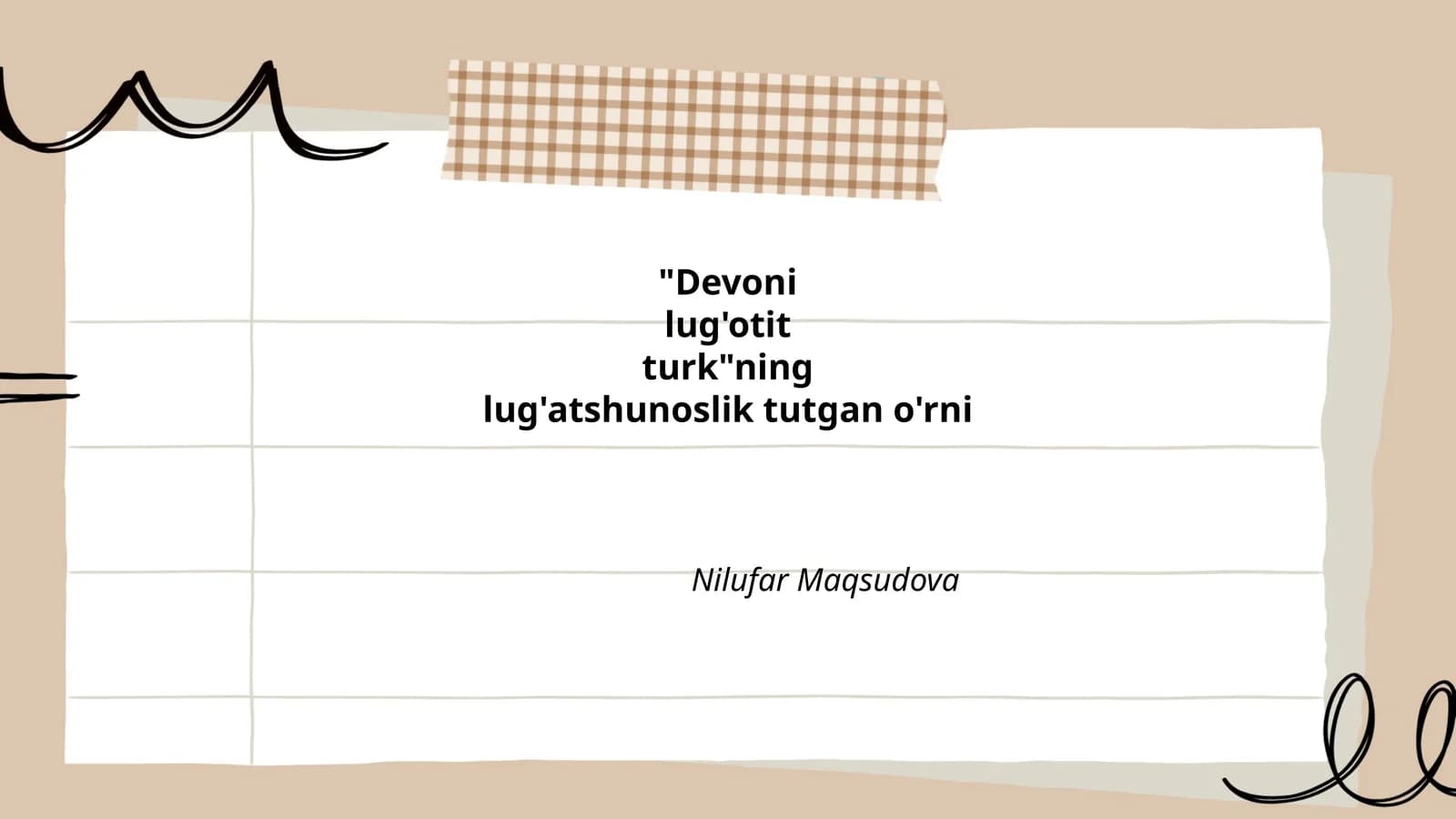 "Devoni lug'otit turk"ning lug'atshunoslik tutgan o'rni