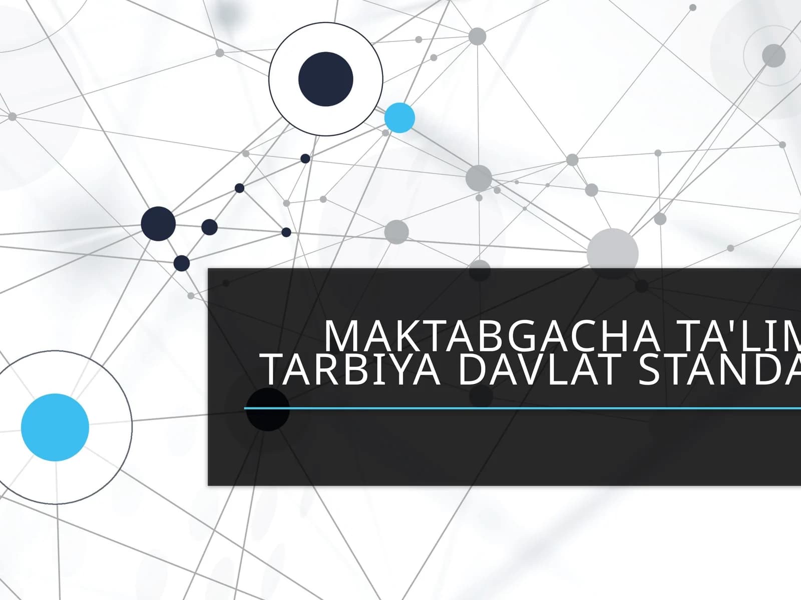 Maktabgacha ta'lim tarbiya davlat standarti