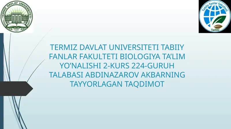 Genetik jarayonlarning tizimli nazorati