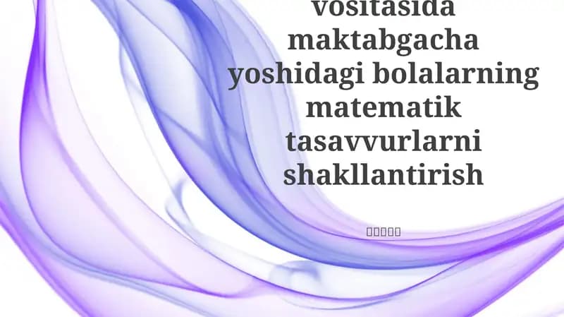 Aqliy hisob-kitob va mental arifmetika