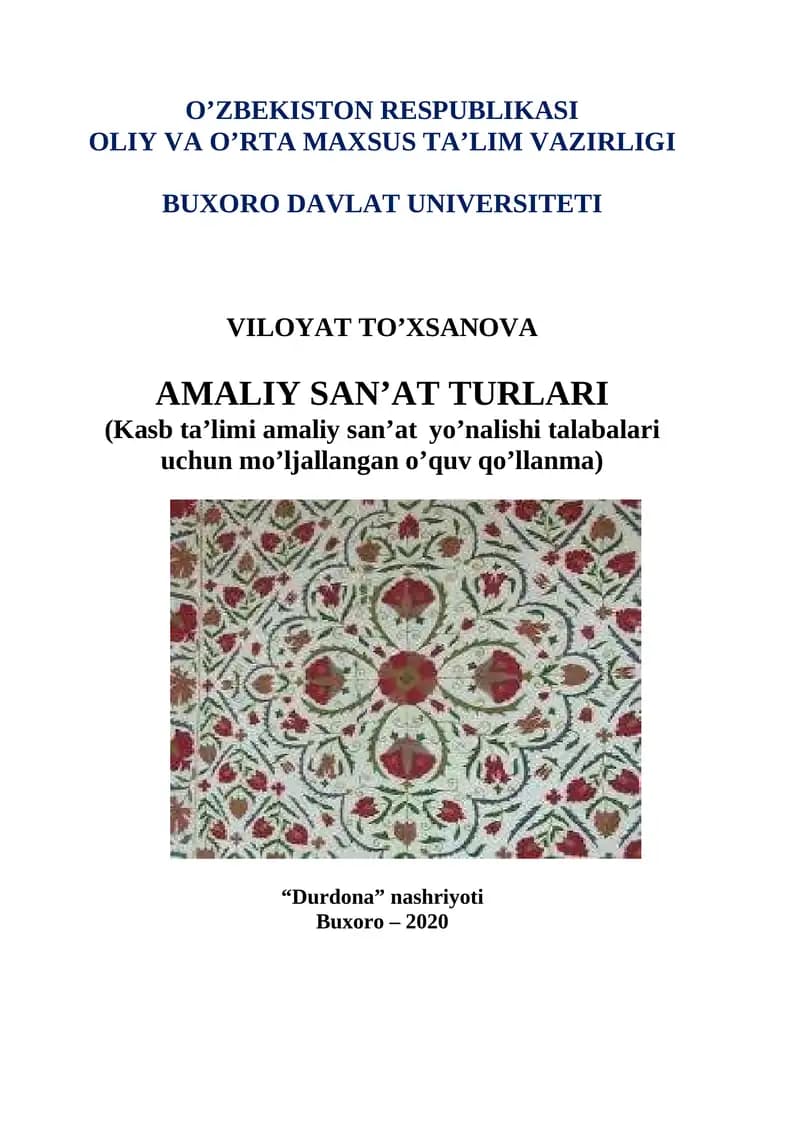 Amaliy SАN’АT TURLARI