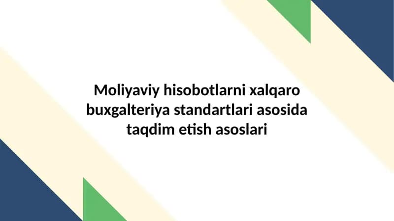 Xalqaro Moliyaviy Hisobotlar
