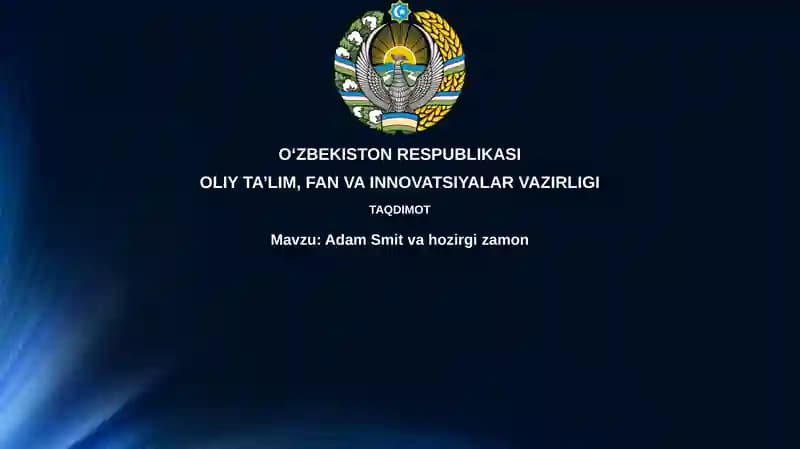 Adam Smitvahozirgizamon