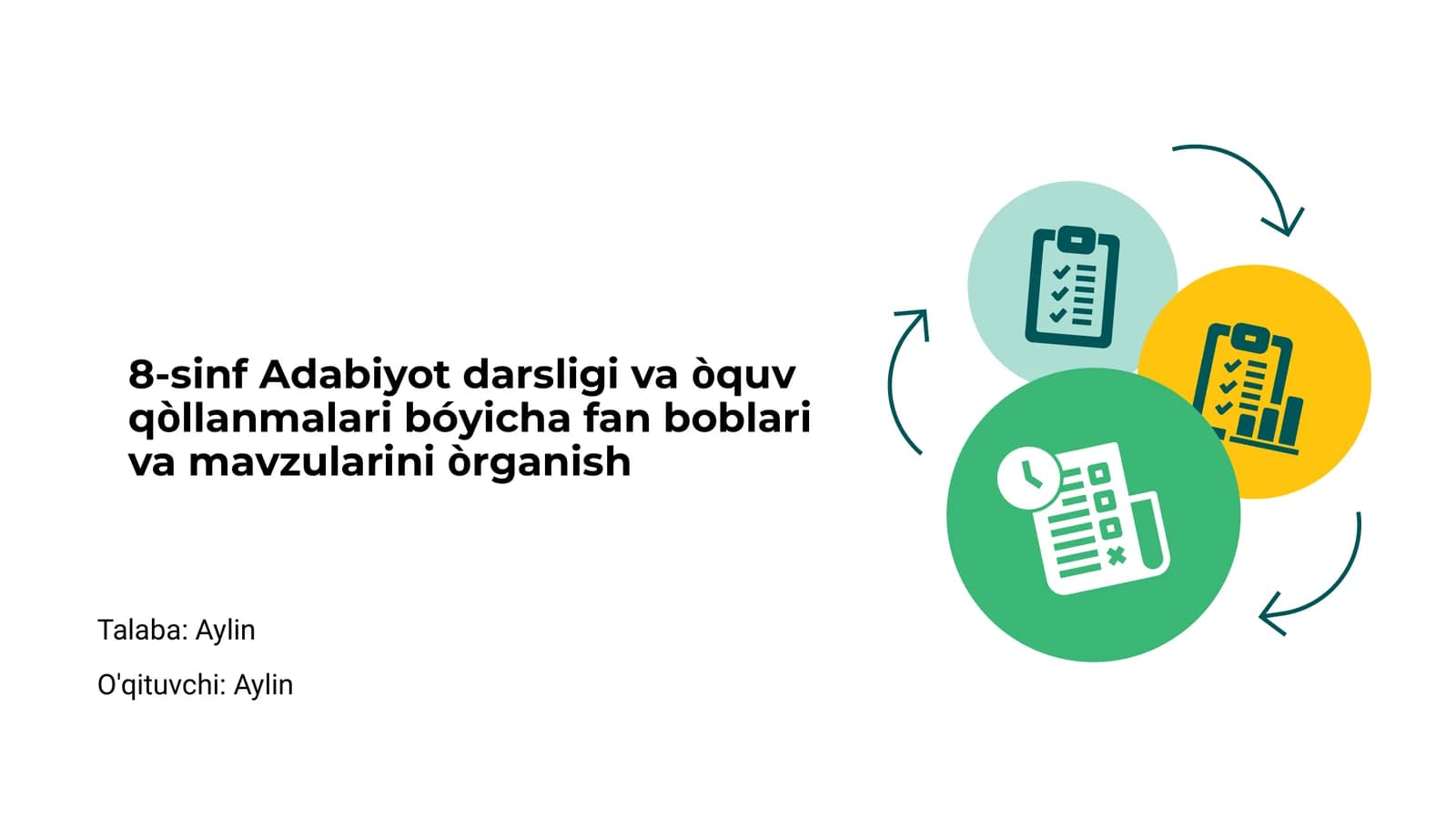 8-sinf Adabiyot darsligi va òquv qòllanmalari