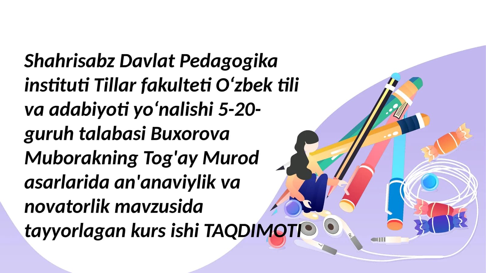 Tog'ay Murodijodining milliy adabiyotimizdagi o'rni