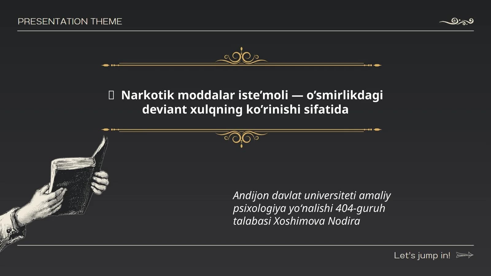 Narkotik moddalar iste’moli