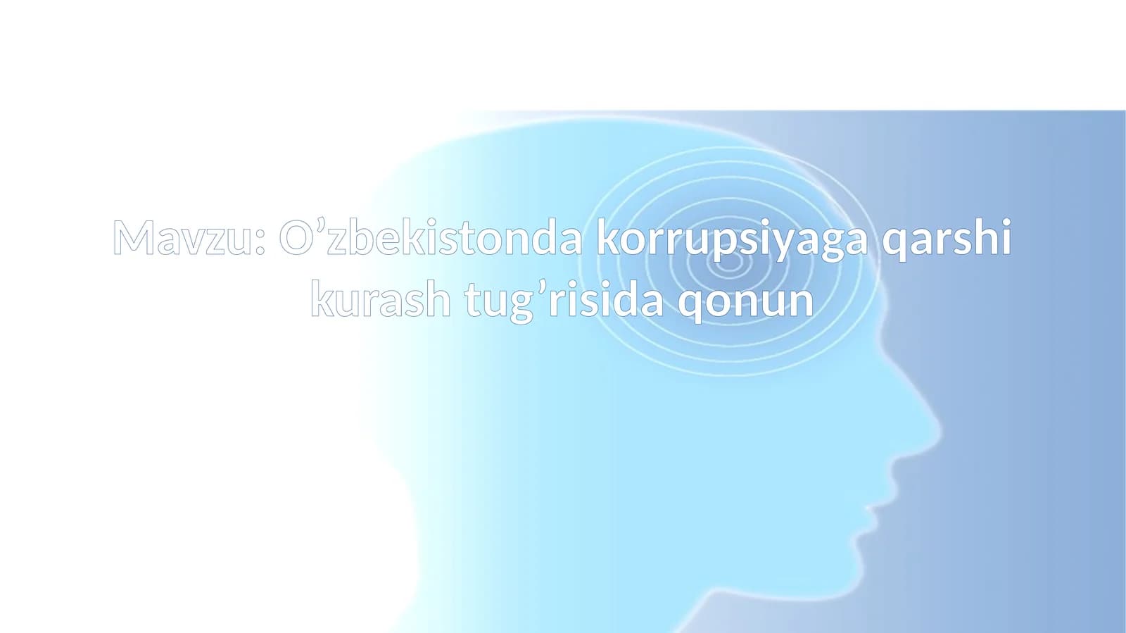 O’zbekistonda korrupsiyaga qarshi kurash tug’risida qonun