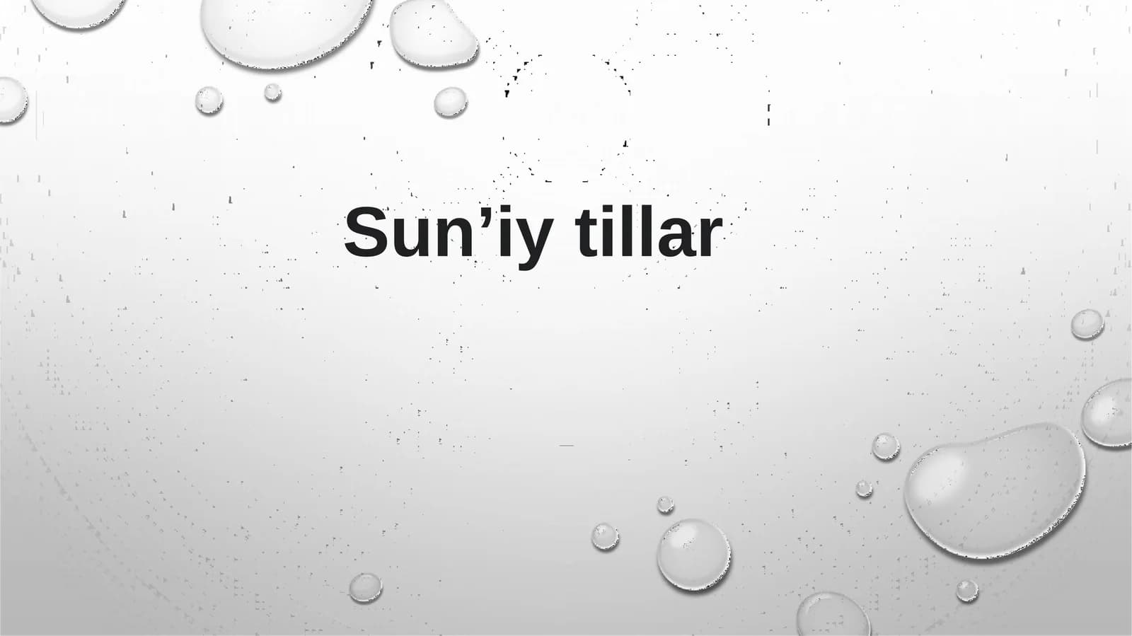 Sunʼiy tillar