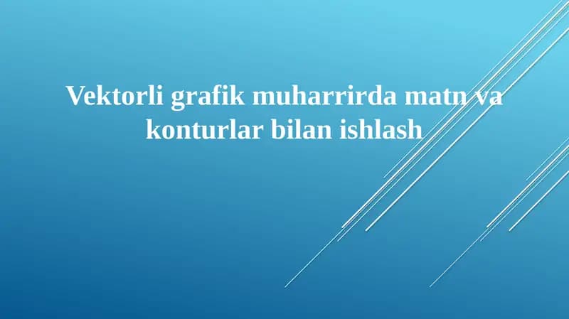 Vektorligrafikmuharrirdamatnvakonturlarbilanishlash
