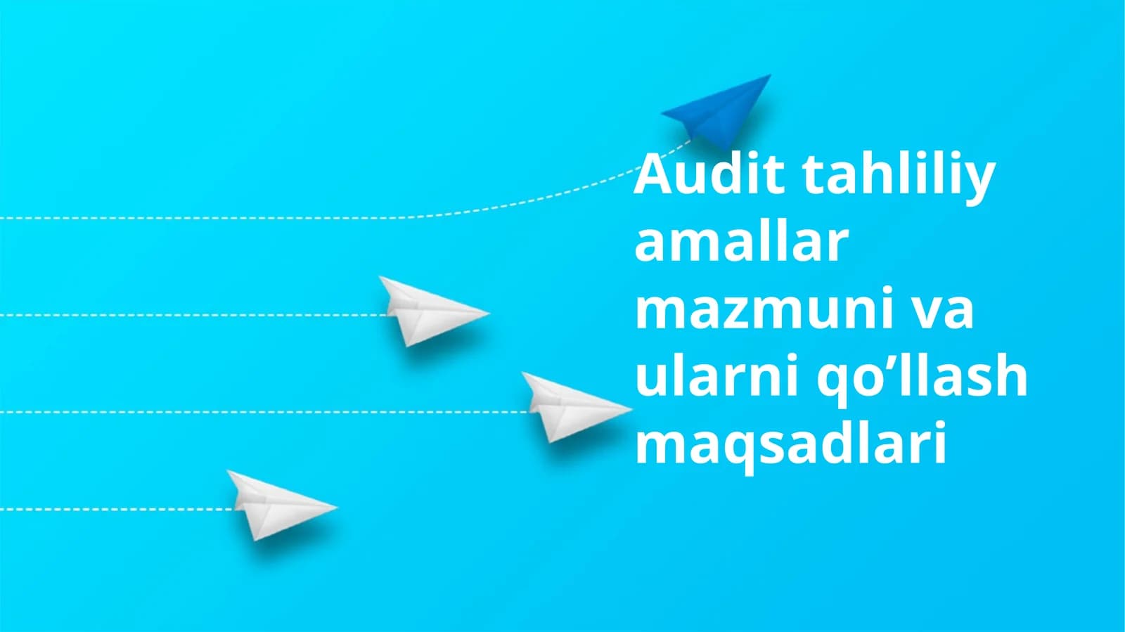 Audit tahliliy amallar mazmuni va ularni qo’llash maqsadlari