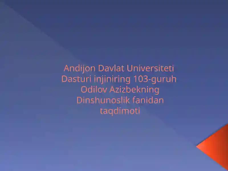 Islomda inson huquqlari himoyasi ijtimoiy tenglik adolat va tolerantlik