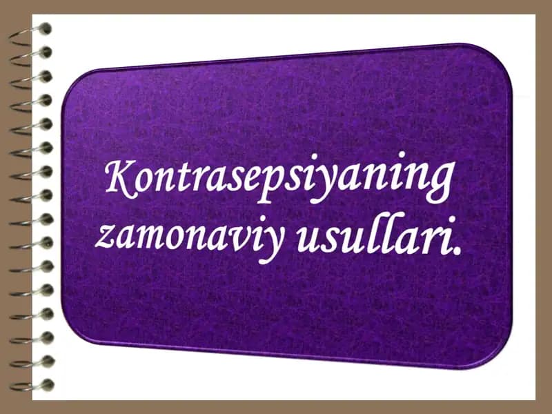 Kontrasepsiya xizmatining vazifalari