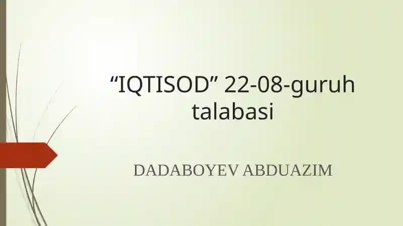 "TASHKILOT PERSONAL MEHNATINI TASHKIL ETISHNING XUSUSIYATLARI"