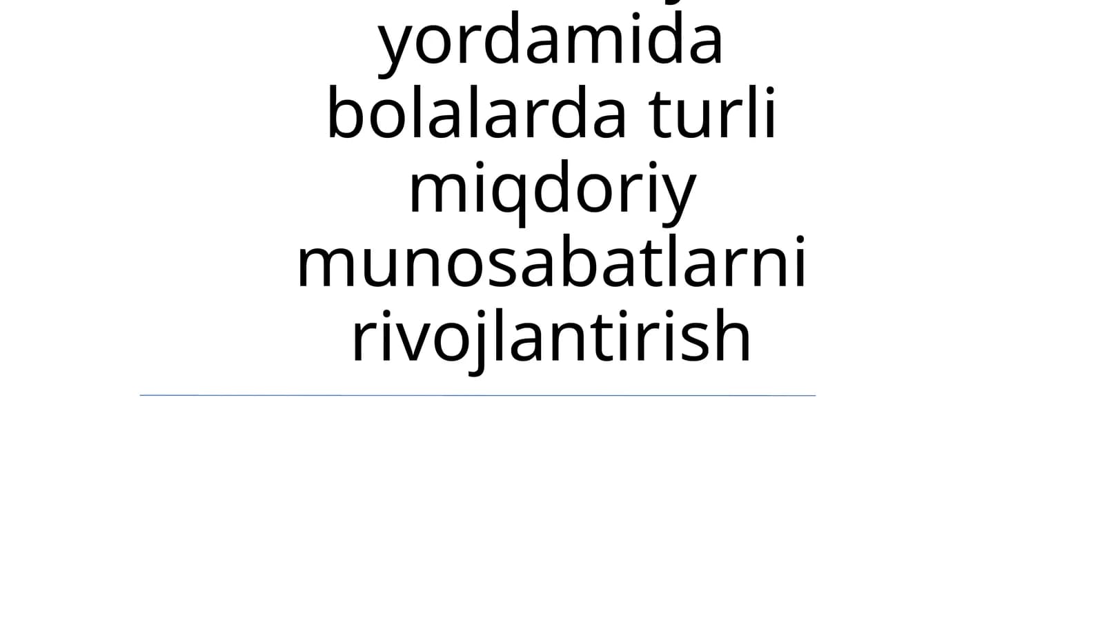 Bolalar uchun matematik o'yinlar