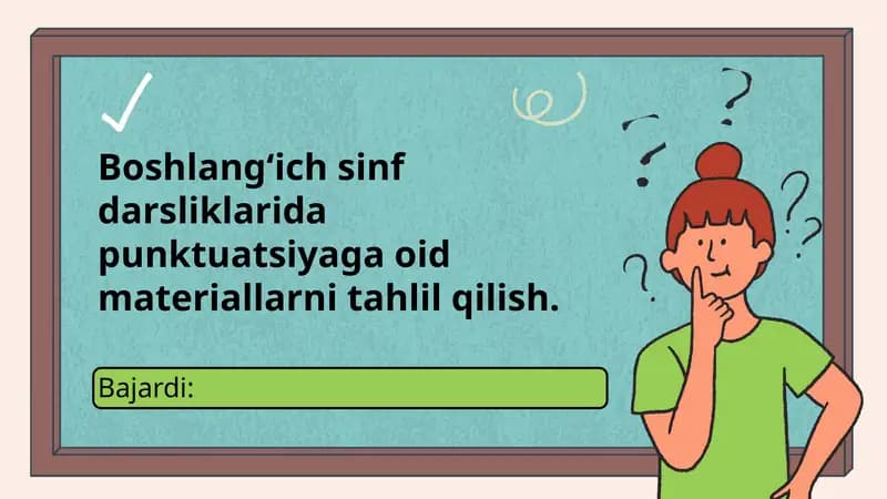 Boshlangʻich sinf punktuatsiya darsliklari