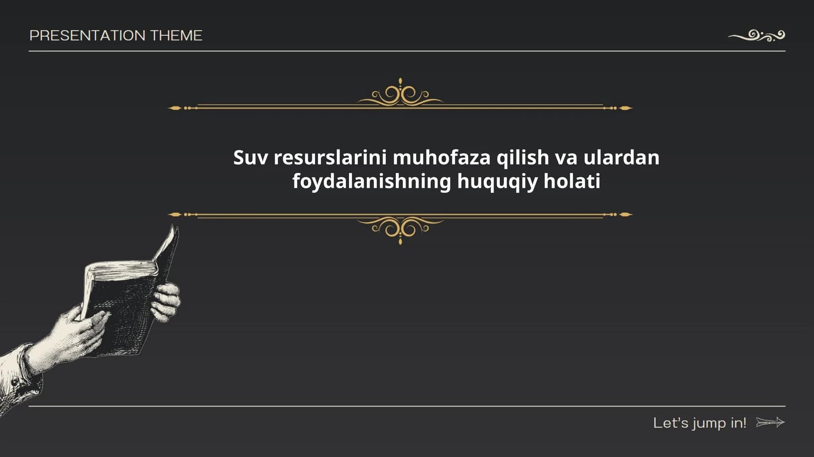 Suv resurslarini muhofaza qilish va ulardan foydalanishning huquqiy holati