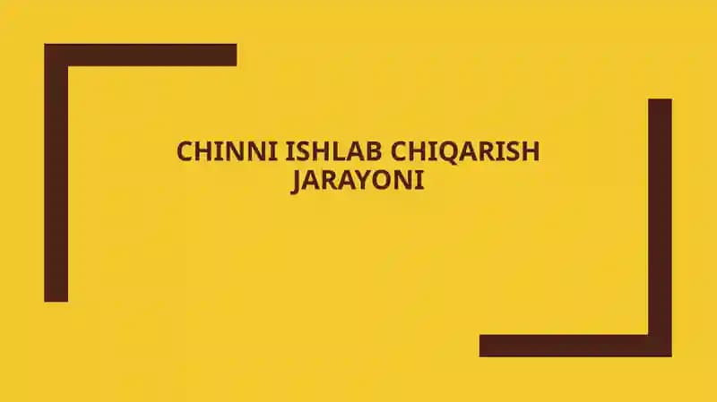 Chinni ishlab chiqarish jarayonida xom ashyo tayyorlash va tanlash jarayoni