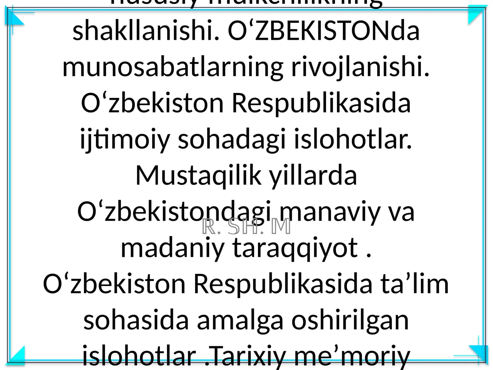 Mustaqilikka erishish arafasida OʻZBEKISTONdagi ijtimoiy siyosiy jarayonlar. Mustaqil OʻZBEKISTON respublikasining tashkil topishining tarixiy ahamiyati