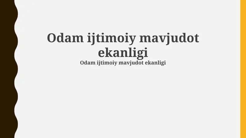 Ijtimoiy mavjudot